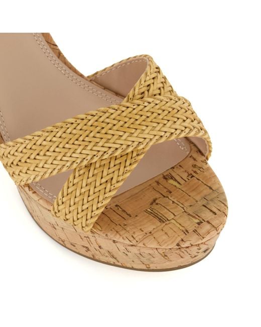 Dune Metallic Jillys Flatform Sandal