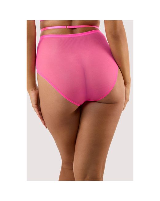 Playful Promises Pink Eddie Crossover High Waist Brief