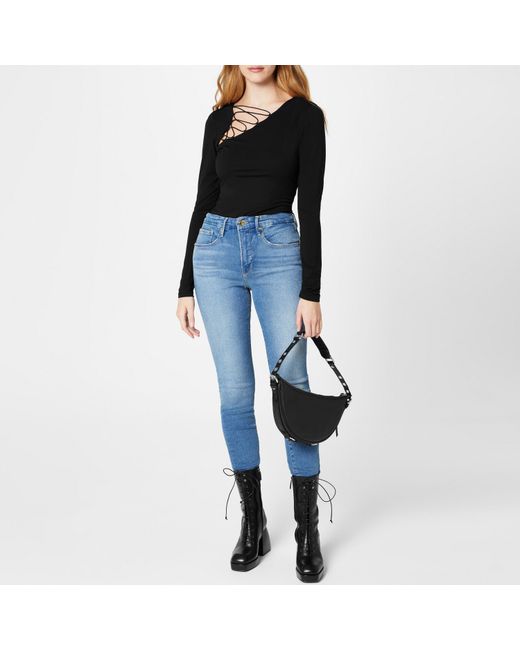 GOOD AMERICAN Blue Legs High Rise Stretchy Denim Skinny Jeans