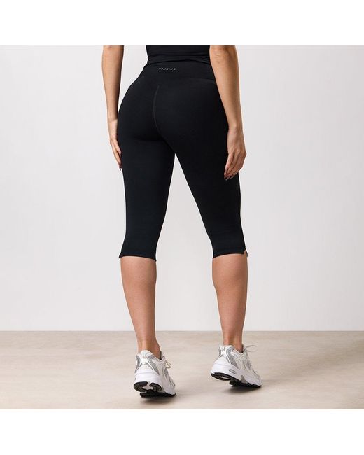 Gym King Black 365 Capri Legging