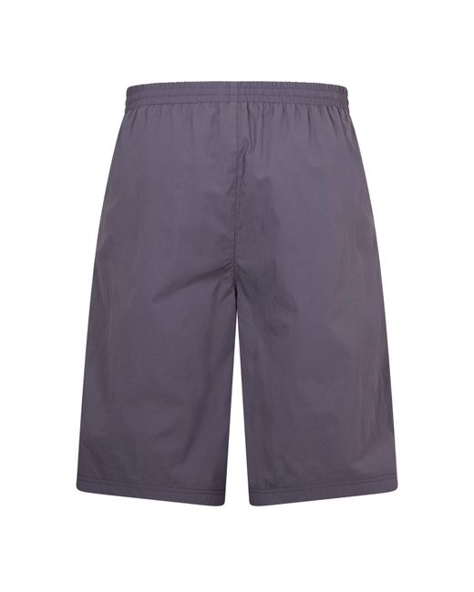 Balenciaga Blue Woven Tracksuit Shorts for men