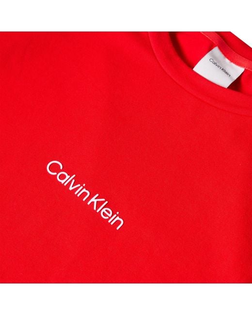 Calvin Klein Red Logo T-Shirt for men