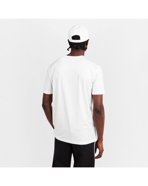 Boss White Short Sleeve Performance Gym Top for men