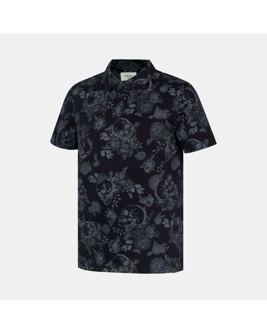 Firetrap Green All-over Print Polo Top for men