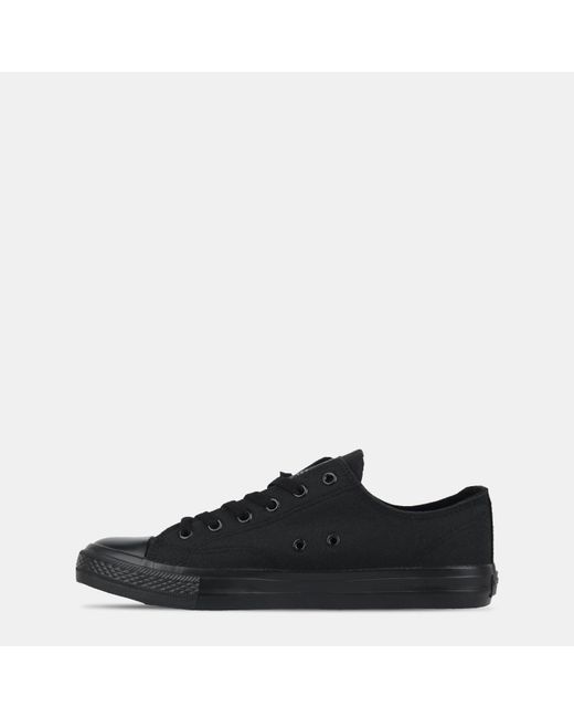 SoulCal & Co California Black Canvas Low Trainers for men