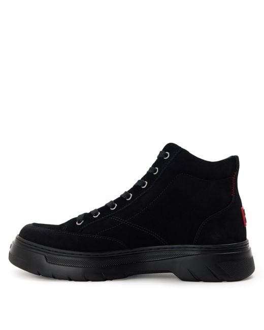 HUGO Black Urian Derb Casual Low-Top Trainers for men