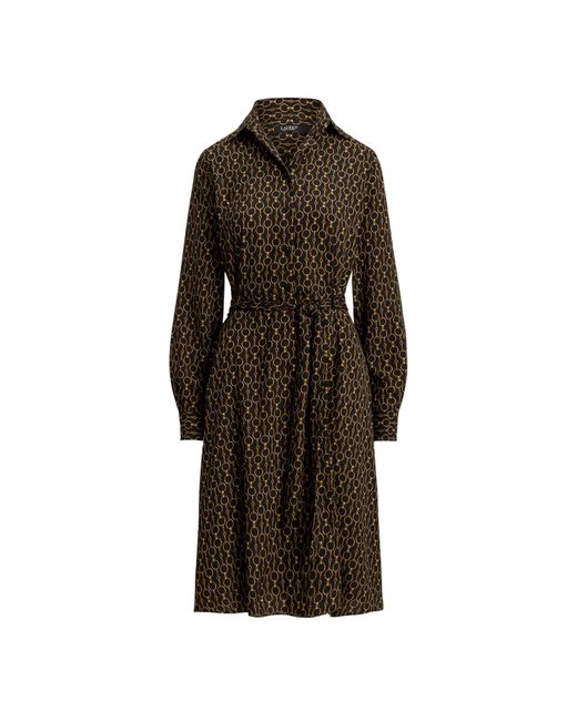 Ralph Lauren Black Karalynn Wrap Dress