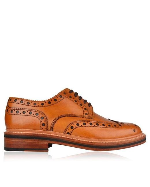 GRENSON Brown Archie Brogue for men