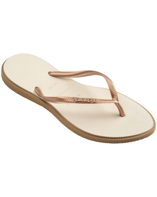 Havaianas Natural Slim Point Flip Flops