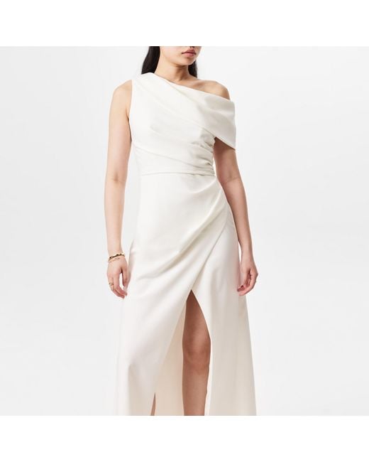 Jarlo White Annalee Floor-Length Ball Gown