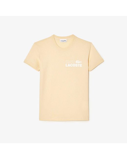 Lacoste Natural Slim Fit Organic Cotton Jersey T-Shirt
