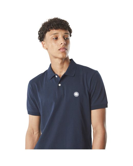 Pretty Green Blue Pretty Jerry Jersey Polo Shirt for men