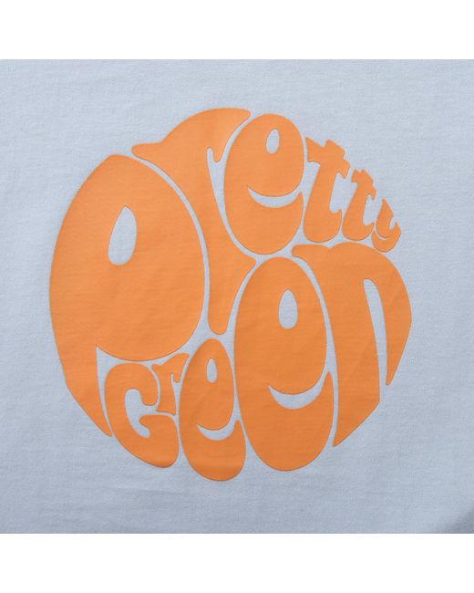 Pretty Green Blue Large Logo Tee for men