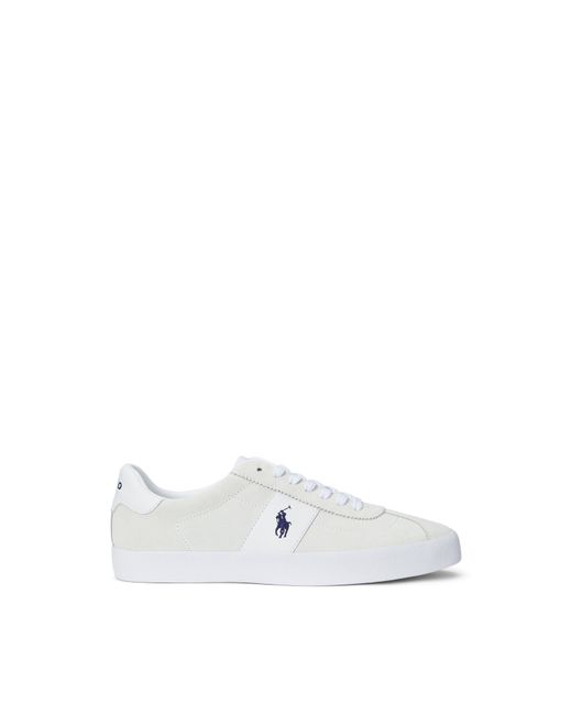 Polo Ralph Lauren White Court Vulc Low-Top Trainers for men