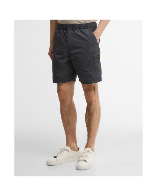 Barbour Gray Inline Shorts for men