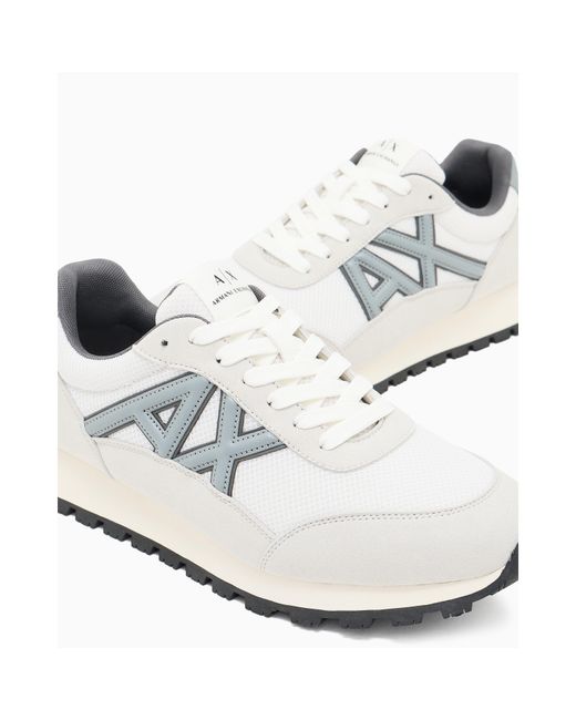 ARMANI EXCHANGE White Runners for men