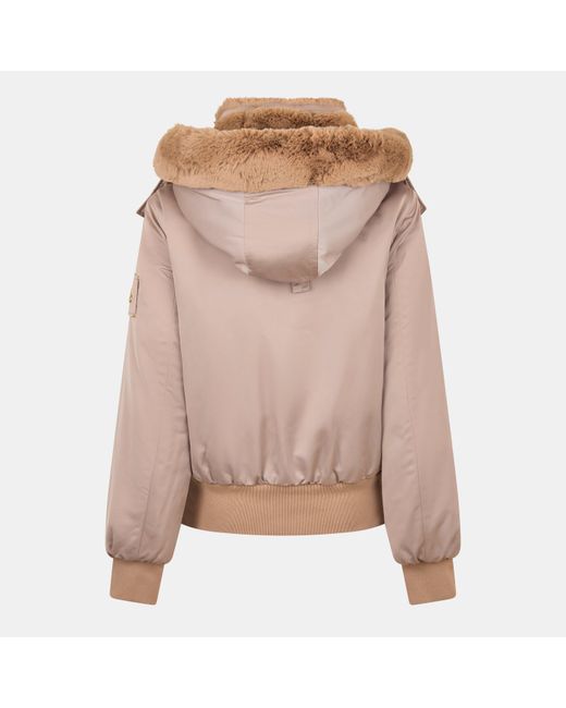 Moose Knuckles Pink Dbie Bomber Jacket