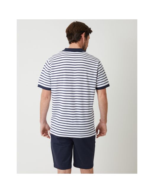 Saltwell Blue Crail Short-Sleeve Polo Shirt for men
