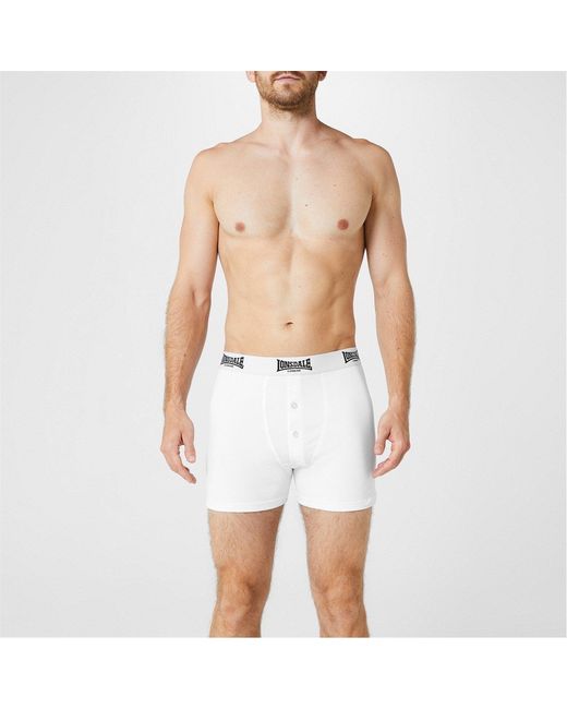Lonsdale Blue 2 Pack Boxer Shorts for men