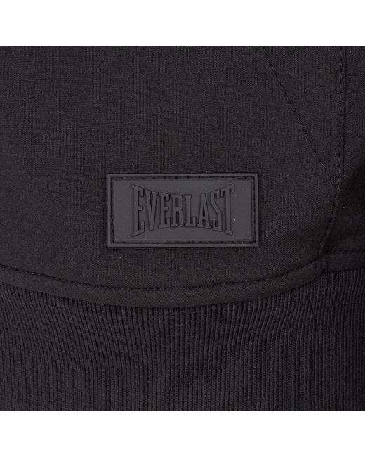Everlast Black Weather-Resistant Hooded Long Sleeve Varsity Jacket for men