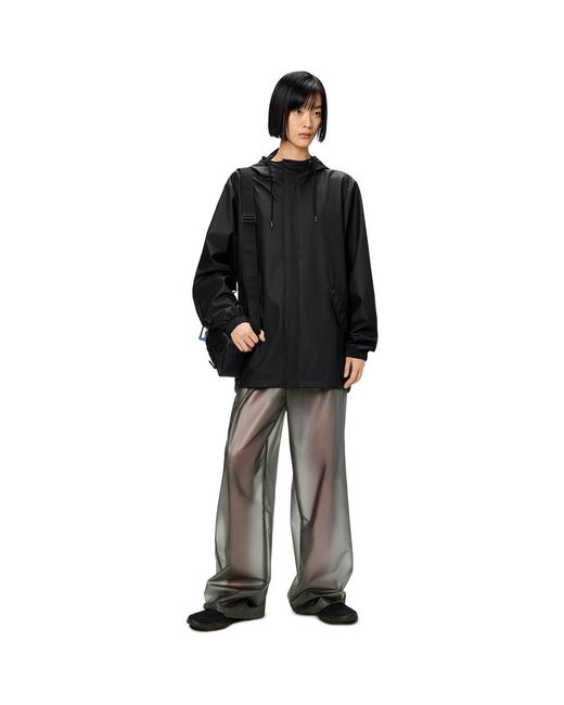 Rains Black Fishtail Waterproof Jacket
