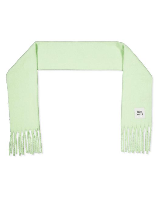 Jack Wills Green Soft Fluffy Oversized Scarves