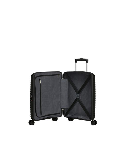 American Tourister Black Diablast Spinner 55X40X20Cm Tsa Cabin Hard Suitcase