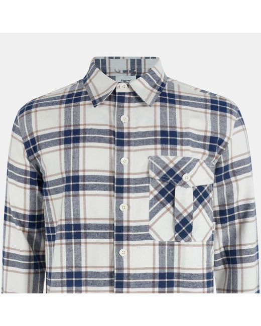 Firetrap Blue Anthm Long-Sleeve Patterned Shirt for men