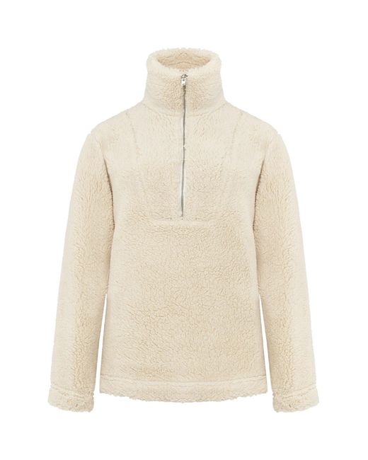 Phase Eight Natural Ione Borg Zip Funnel Neck Jacket