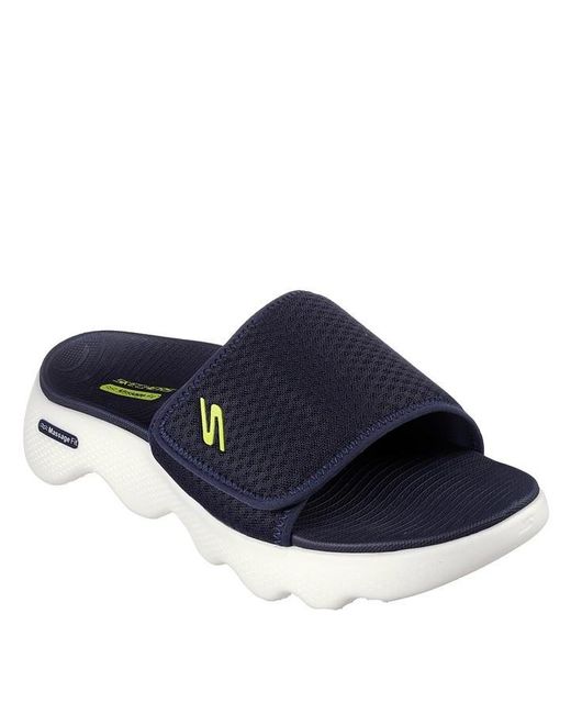 Skechers Blue Go Walk Massage Fit Sandal-de Flat Sandals for men