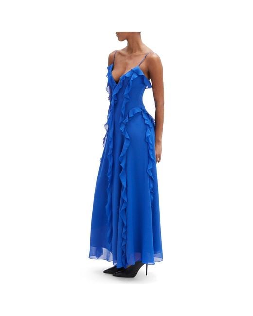 Bardot Blue Veris Strappy Maxi Dress