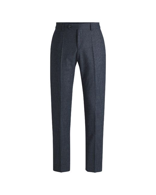 Boss Blue H Genius Dtl Straight Leg Trousers for men