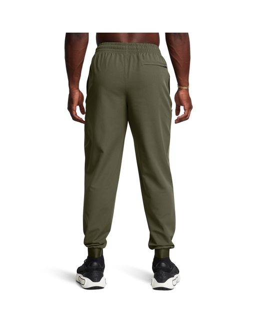 Under Armour Green Unstoppable Closed Hem Woven Joggers for men