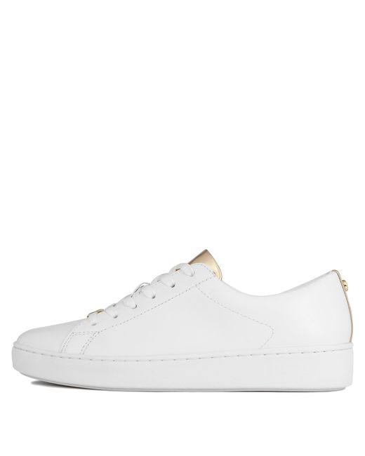 MICHAEL Michael Kors White Keaton Court Trainers