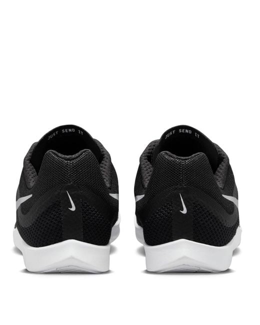 Nike Black Zoom Rival Distance Track Running Spikes for men