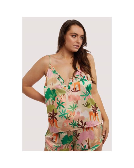 Playful Promises Green Alja Horvat Recycled Abstract Print Cami Top