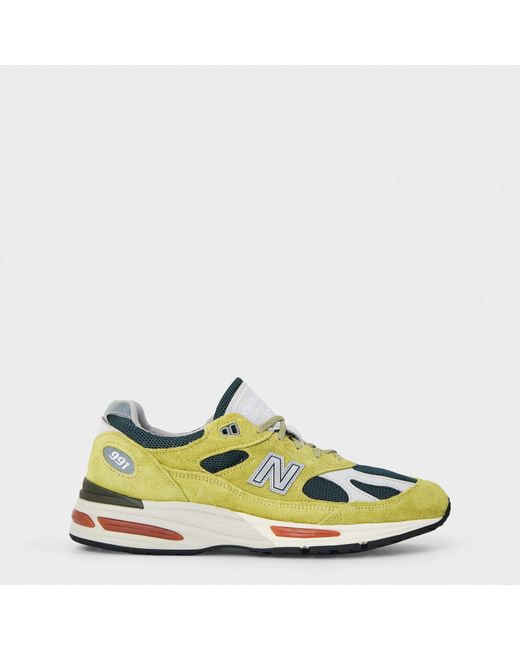 New Balance Green Nb 991V2 for men