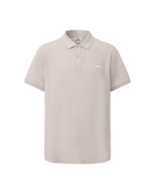 Slazenger 1881 White Plain Polo Shirt for men