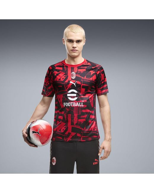 PUMA Red Ac Milan Pre Match Shirt 2026/27 for men