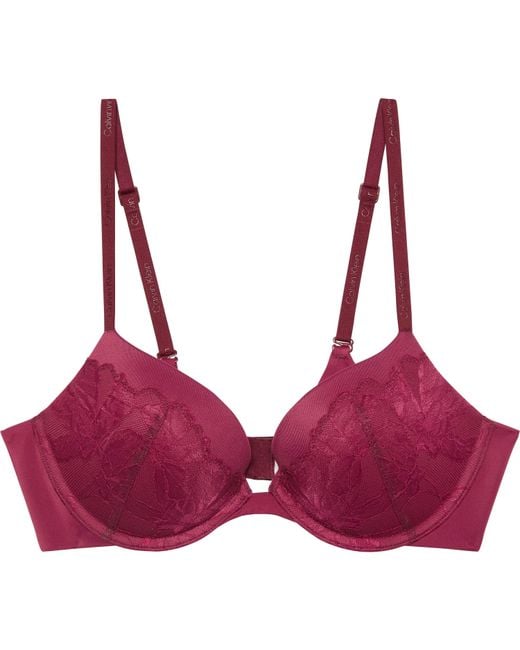 Calvin Klein Purple Perffit Plunge Bra