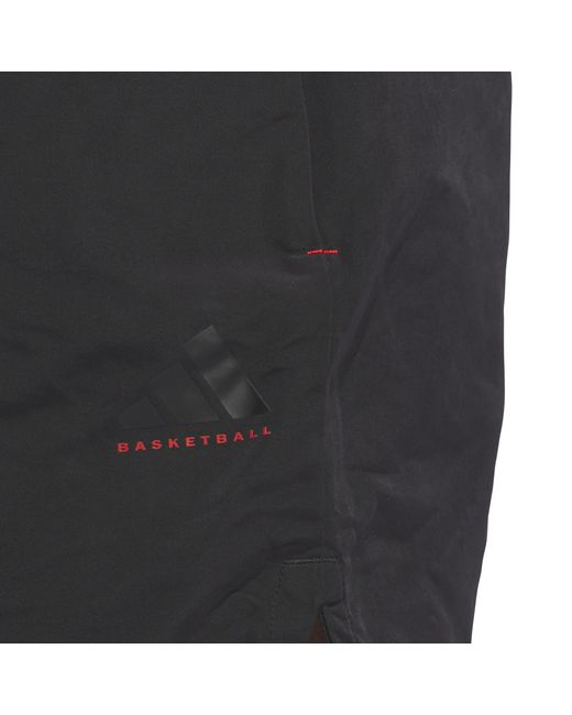 Adidas Gray Basketball Woven Shorts for men