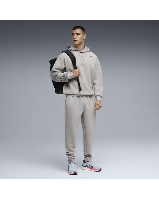 PUMA Gray Hyrox Cloudspun Hoodie for men
