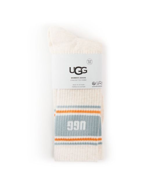 Ugg White Crew Socks