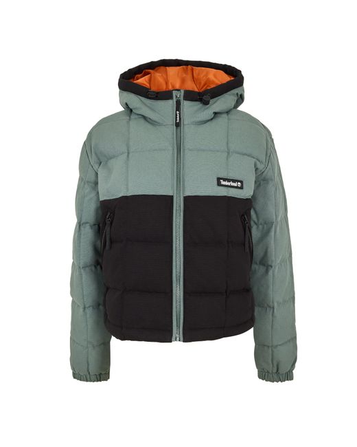 Timberland Green Puffer Short Puffer Jacket