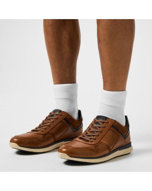 Dune Brown Torben Trainers for men
