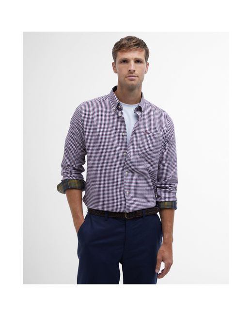 Barbour Blue Padshaw Tailored Shirt for men