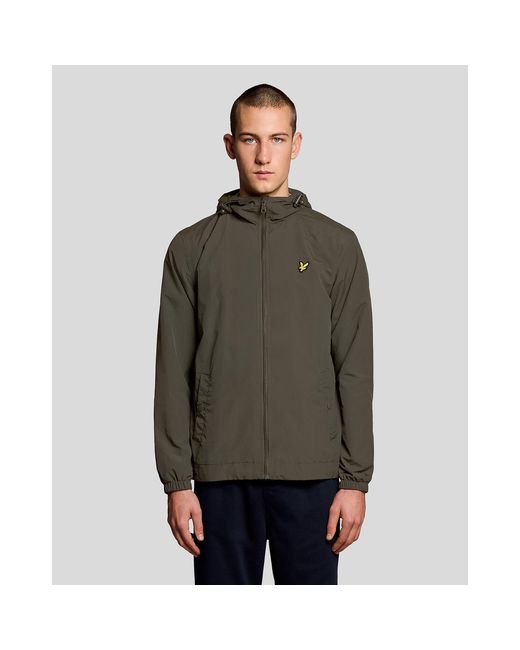 Lyle & Scott Green Lyle & Scott Water Resistant Zip Through Jacket for men
