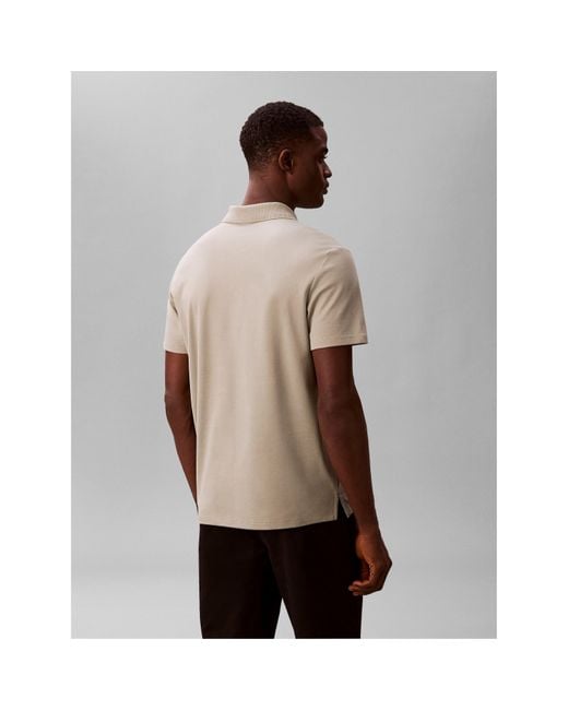 Calvin Klein Gray Short Sleeve Polo Shirt for men