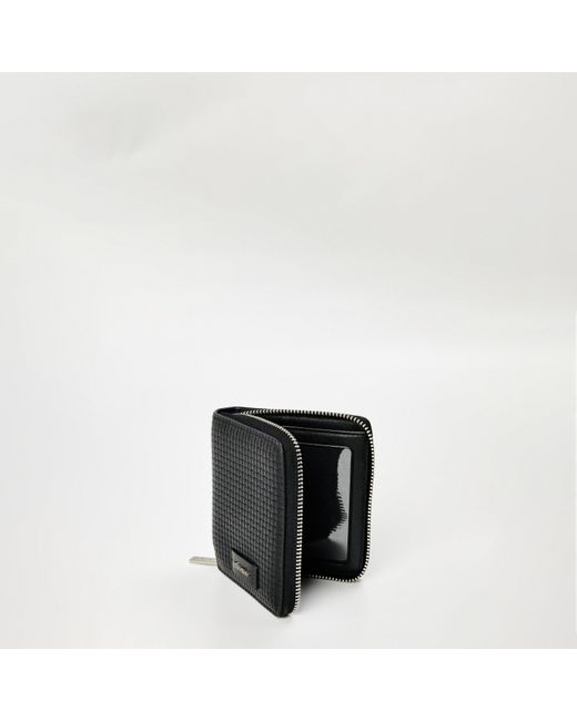 Calvin Klein Black Embossed Woven Billfold Wallet for men
