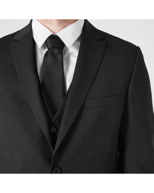 Haines and Bonner Black Silk Tie for men